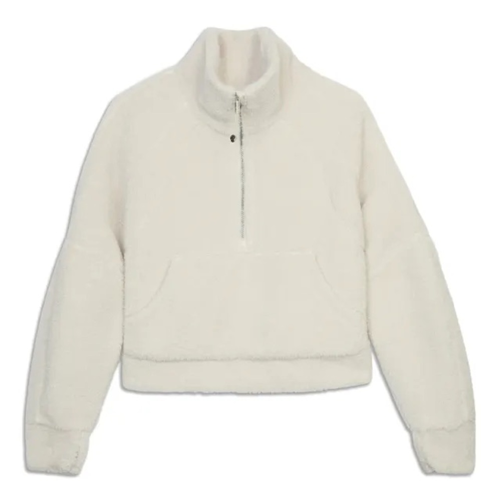 Lululemon Scuba Oversized Crop Fleece Funnel Neck